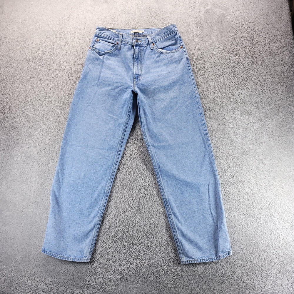 Levi's Jeans Womens 29 Blue Dad Jean Relaxed Tapered Light Wash High Rise 79770
